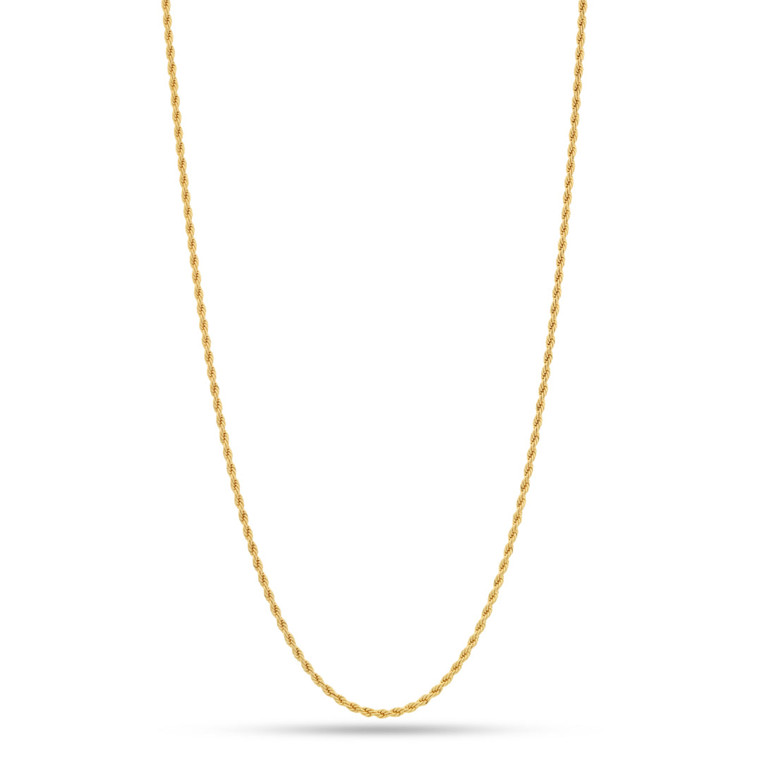 Gold Plated / 14K Gold / 20" 3mm Rope Chain